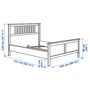 Каркас кровати ІКЕА HEMNES 140х200 см серый (792.471.93) фото 6