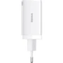 Зарядное устройство Baseus Wall Charger GaN5 Pro 2xUSB-C+USB 65W with USB-C Cable White (CCGP120202): Особенности Быстрая зарядка, Power Delivery (PD), USB-C