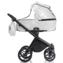 Коляска універсальна 2 в 1 Invictus V-Dream LUX 08 White with Black (71409): Ширина шасі 57 см