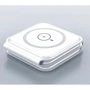 Зарядний пристрій WIWU Wireless Charger Foldable MagSafe 3in1 15W M6 White для iPhone 16 I 15 I 14 I 13 I 12 series, Apple Watch: Особливості Для Apple Watch, Швидка зарядка, MagSafe