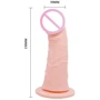 Страпон LYBAILE Ultra Passionate Harness Vibrating Flesh, 15 см