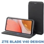 Чехол для телефонов BeCover Book Exclusive Black for ZTE Blade V40 Design (710287): Цвет черный