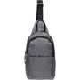 Чоловіча сумка-слінг Nevy Fabric сіра (V902v-grey): Стать Чоловік