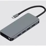 Адаптер WIWU Adapter Alpha A12 USB-C to USB-C+3xUSB3.0+3xUSB2.0+SD+HDMI+RJ45+3.5mm Grey: Інтерфейс підключення USB-C