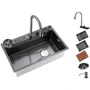 Кухонна мийка Lefton Workstation Kitchen Sink Set Digital Temperature Display KS2205 (SK019-G) фото 10