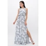 Сарафан FashionUp SRF-1814D-48 48 голубой повседневный длинный макси