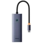 Адаптер Baseus Adapter UltraJoy USB-C to 3xUSB3.0+HDMI+USB-C Gray (B00052801811-01): Интерфейс подключения HDMI, USB 3.0, USB-C