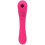 Вибратор и вакуумный клиторальный стимулятор 2-в-1 Alive Quiver Magenta Pink (обновленная модель)