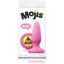 NS Novelties Mojis Plug #SHT Medium - средняя анальная пробка, 8x3.7 см, розовый