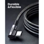 Кабель Ugreen Both Angled USB-C to USB-C 3A 1m Grey/Black (70529) фото 6