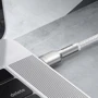 Кабель Baseus Cable USB-C to USB-C Cafule Metal 100W 1m White (CATJK-C02) фото 3