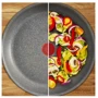 Сковорода ВОК Tefal Hard Stone 28 см (D4561932): Кришка в комплекті немає