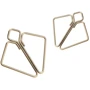 Зажимы для сосков с тяжелой подвеской LOCKINK Nipple Clamps with Heavy Pendant - Golden