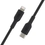 Кабель Belkin Cable Type-C to Lightning PVC 1m Black (CAA003BT1MBK): Длина 1 м