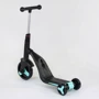Самокат Best Scooter чорно-блакитний (JT 20255): Матеріал коліс поліуретан