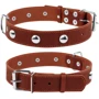 Ошейник Collar одинарный с украшением ш 35 мм, д 48-63 см коричневый (02716)