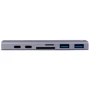 Адаптер Xiaomi Adapter Hagibis Dual USB-C to HDMI + 2хUSB-C + SD + 2xUSB3.0 Silver (04214): Колір сріблястий