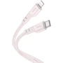 Кабель Hoco Cable USB-C to Lightning X97 Crystal 2.4A 20W 1m Light Pink: Тип USB-C - Lightning