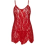 Пеньюар Leg Avenue Rose Lace Flair Chemise Red Plus Size