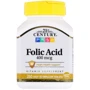21st Century Folic Acid, 400 mcg, 250 Tablets