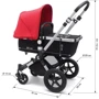 Универсальная коляска 2 в 1 Bugaboo Cameleon 3 Plus Black/ Red, черный с красным капюшоном на черной раме: Тип коляски универсальная коляска (2-в-1)