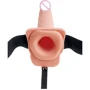 Fetish Fantasy 7.5in Hollow Squirting StrapOn - Полый страпон с имитацией эякуляции (телесный),19х4.8см