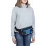 Сумка на пояс RivaCase черная (5215 (Black/blue)): Цвет черный