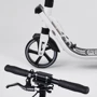 Самокат двоколісний Best Scooter PU колеса, 2 амортизатора, затиск керма, ручне гальмо Black / White (99643): Максимальне допустиме навантаження, кг 100