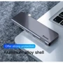 Адаптер Baseus Adapter USB-C to 2xUSB3.0+USB-C+microSD+SD HUB Grey (CAHUB-K0G) фото 4