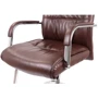 Крісло конференційне АКЛАС Візеу CF PU Dark Brown Коричневе (00127062): Оснащення На полозьях, Подлокотники, Без колесиков