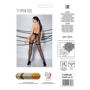 Колготки с открытым доступом, имитация чулок Passion TIOPEN 020 black 3/4 (20 den)