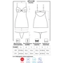 Комплект Obsessive 871-CHE-2 chemise, S/M