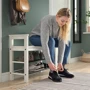 Лавка з полицями для взуття ІКЕА Hemnes 85х32х65 см Білий (00243800): Оптимальна кількість пар взуття, шт 8