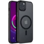 Чехол для iPhone Mobile Case TPU+PC Metal Buttons with MagSafe Colorful Black for iPhone 14