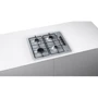 Варочная поверхность газовая Bosch PBP6B5B80: Рабочая поверхность нержавеющая сталь