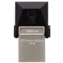USB-флешка Kingston 32GB DataTraveler MicroDuo USB 3.0/microUSB Black/Silver (DTDUO3/32GB): Стандарт USB USB 3.0