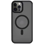 Чехол для iPhone Mobile Case TPU+PC Metal Buttons with MagSafe Black for iPhone 14 Pro