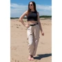 Брюки FLFashion Атом ЧБА 3501 46 бежевые: Фасон Карго