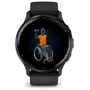Смарт-часы Garmin Venu 3 Slate Stainless Steel Bezel with Black Case and Silicone Band (010-02784-01): Особенности Бесконтактная оплата, Водонепроницаемые, Встроенный микрофон, Динамик (громкая связь), Функция звонк