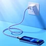Кабель Hoco Cable USB-C to Lightning U113 Solid 3A 20W 1m Blue: Длина 1 м