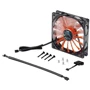 Кулер Aerocool Shark Fan 120мм (Evil Black/Orange)LED Retail: Уровень шума, dB 26.5 или 12.6 (с кабелем для понижения)