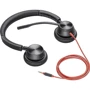 Навушники Plantronics Blackwire 3325-M USB-A (214016-01): Тип конструкції накладные