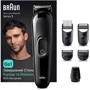 Машинка для стрижки (триммер) Braun MGK 3420: Зона применения Для окантовки, Для лица, Для головы, Для бороды