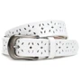 Женский ремень Borsa Leather белый (CV1ZK-094-white)