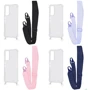 Чохол для телефона WAVE Clear Case with Strap Pink Sand для Samsung S711 Galaxy S23 FE: Матеріал TPU (термополиуретан) и поликарбонат