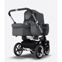 Универсальная коляска 2 в 1 Bugaboo Donkey 3 Mono ALU/GREY MELANGE, серый меланж (180154GM01): Ширина шасси 60 см