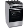 Плита комбінована Gorenje GK5C65XV: Тип варильної поверхні газова