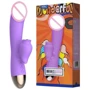 Вибратор-кролик с подогревом и шаловливым язычком для клитора Leten Wonderful Purple