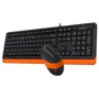 Комплект проводной A4Tech Fstyler F1010 Black/Orange: Тип клавиш мембранный
