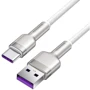 Кабель Baseus USB Cable to USB-C Cafule Metal Data 66W 1m White (CAKF000102) фото 5